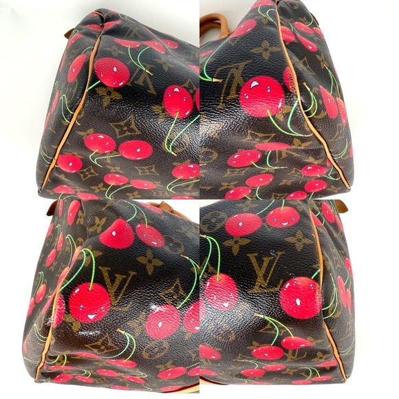 Vintage Louis Vuitton Keepall 45 Takashi Murakami Cerises Monogram Duffle Bag - Picture 6 of 9